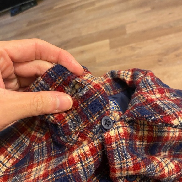 Vintage 60s Pendleton Woolen Mills Wool Flannel Large | Cabincore Lumberjack - Picture 7 of 7